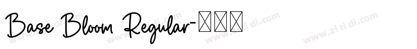 Base Bloom Regular字体转换
